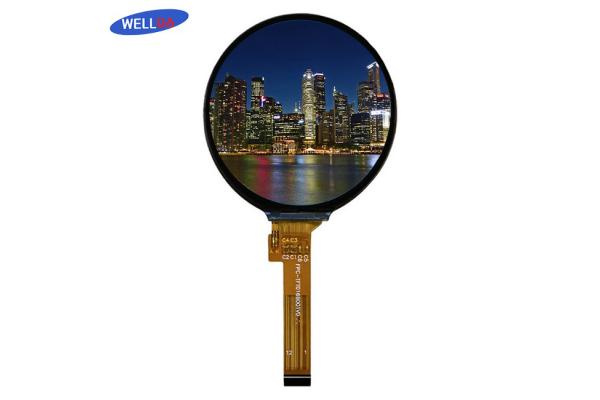 RGB Vertical Stripe Round LCD Display For Showing Customer Transactions