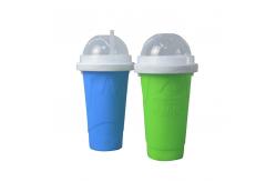 China Outdoor Silicone Ice Cream Container Smoothie Cup Customized With Lid supplier