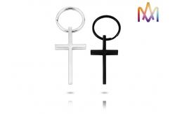 China 15g Stainless Steel Cross Shaped Custom Shaped Keychains supplier