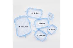 China Rectangular Silicone Stretch Reusable Lids Stretchable Food Covers supplier