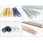 Electroplating 6mm Pitch Metal Coil Binding Spines For Wall Calendars