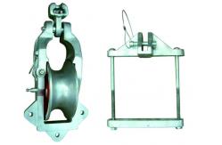 China Universal 10kn Transmission Stringing Blocks Pulley Aluminum Single Hanging supplier