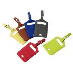 Pantone Travel Luggage Tag Pu Leather Rectangle Advertising Gift Hot Stamping Logo for sale