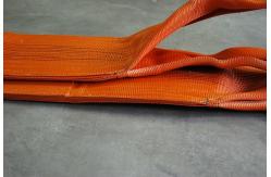 China Orange 24 Tonne 300mm width  flat Polyester Webbing Sling supplier