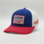 6 Panel Low Profile Hunters Mesh Trump Hat Single Buckle for sale
