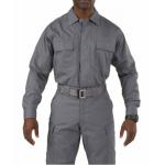 260G Flame Retardant Work Clothes 100% Cotton Twill 2/1 Men Long Sleeve Shirt for sale