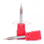 Cnc Ball Nose End Mill For Titanium 3/16 1/8 1/4 1/2 2 Flute Carbide End Mill Hrc 55 for sale