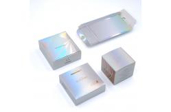 China Gradient Flat Pack Gift Boxes , Holographic Packaging Box with Front Lock supplier