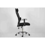 Soft Cushion High Back Office Chair , Lumbar Support Recliner With Adjustable Headrest
