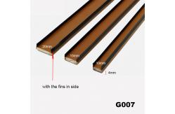 China Brown Pvc Seal Strip With Side Fin Sodium Silicate Filling Intumescent supplier