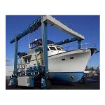 1200t Mobile A5 Rubber Tired Gantry Crane Yacht Handling Boat Lifting for sale