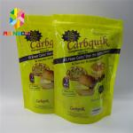 Digital Print Plastic Foil Food Grade 100 micron Stand Up Pouch With Zipper for sale
