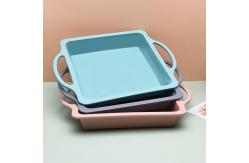 China Tasteless Rectangular Silicone Bread Pan 23x20cm supplier