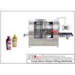 Fully Automated 1-5L Fruit and Vegetable Juice Bottles Piston Filling Machine With Volumetric Piston Filler for sale