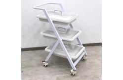China Endoscopy Cart With 3 Trays Mobile Endoscope Storage Procedure Trolley supplier