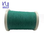 Green Color Real Silk Covered Litz Wire 0.071mm*84 Copper Conductor For High End Audio for sale
