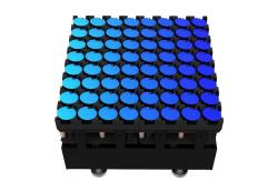 China Customized Flip Dot Display Screen 15mm 8x8 Dot 120 Degree Beam Angle supplier