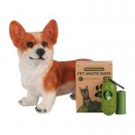 Dark Green HDPE EPI Compostable Dog Bags Environmentally Friendly for sale