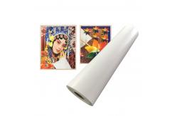China Glossy Polyester Canvas Roll For Large Format Inkjet Printing supplier