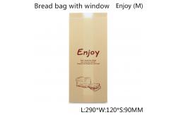China 55g Coated Paper Toast Bread Packaging Bag ISO9001 With Window supplier