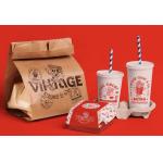 Personalized Design Burger Box Foldable Corrugated Custom Packaging Clam Shell