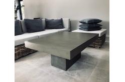 China Customized Outdoor Concrete Furniture GRC Patio Garden Bench Table For Poolside supplier