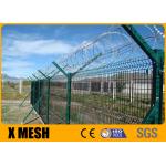 Antirust Welded Security Fencing 50x100mm Mesh Opening For Airport Highway for sale