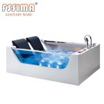 2 Person Corner Jacuzzi Bathtub Freestanding Indoor Acrylic 1800x600mm