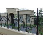 European Q235 Metal Stair Wrought Iron Guardrail 1.8m for sale
