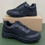 Ultra light automatic buckle training shoes, breathable training running shoes for sale