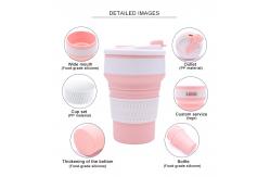 China 350ml BPA Free Silicone Reusable Collapsible Water Cup supplier