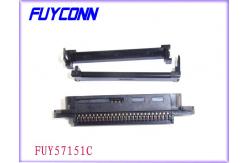 China IDC Male Connector RJ21 Centronic Ribbon Cable Connector With Cable Clip supplier