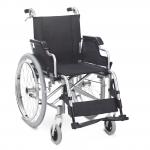 Economic Friendly Aluminum Manual Wheelchair With Flip-Up Desk Armrest Detachable Footrest for sale
