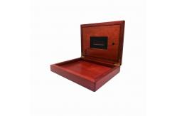 China Wooden School Presentation Boxes With LCD Screen Video Brochure Wooden Box Customized supplier