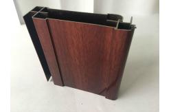 China No Cracking Wood Finish Aluminium Profiles , Easy To Install supplier