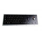 Rugged Stainless Steel Metal Keyboard 20mA Electroplated Black for sale