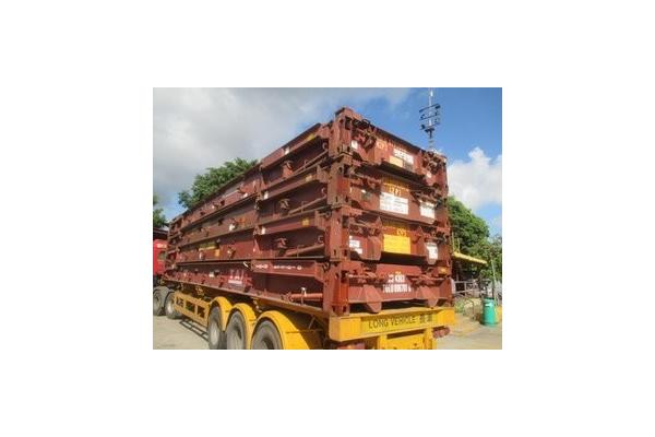 Second Hand Purchase Used Shipping Container Flat Rack 7-8 Into A New