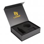Custom logo Black Magnet Magnetic Luxury Packaging Folding Paper Business Gift Box for sale