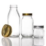 New Design Food Glass Mason Jars Clear 450ml 250ml Mini Jar with Lids for sale