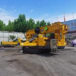 Used Remote Control Hydraulic Crawler Spider Crane Fly Jib Bucket 3ton 10ton for sale