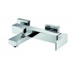 Chrome 25mm Cartridge Shower Lower Faucet  Square Bath Shower Mixer for sale