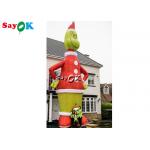 8.5M Inflatable Cartoon Character Model Blow Up Grinch Outdoor Christmas Decoration for sale