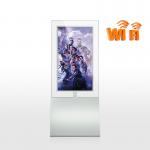 2.5cm Thick Double Screen LCD Advertising Display For Banking Ultra Thin