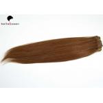 100% Unprocessed Straight Clip In Human Hair , Natural Black Human Hair for sale