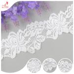 White Flower 2CM Water Soluble Lace Trim For Apparel , Handicraft for sale