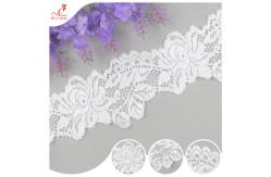 China White Flower 2CM Water Soluble Lace Trim For Apparel , Handicraft supplier