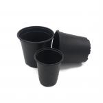 Light and soft black/double-color flower pot cane shoots  seedling nutrition pot for sale