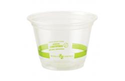 China Disposable Biodegradable PLA Cups With Lid For Ice Juice Cold Drinking 24oz supplier