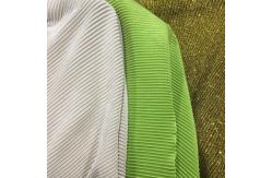 China Fold Glitter Gold Line Striped Pleated Lurex Fabric Plisse Crafts supplier