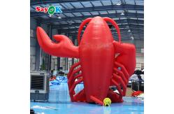China Giant Inflatable Cartoon Characters Lobster Model 4mH Red Colour supplier